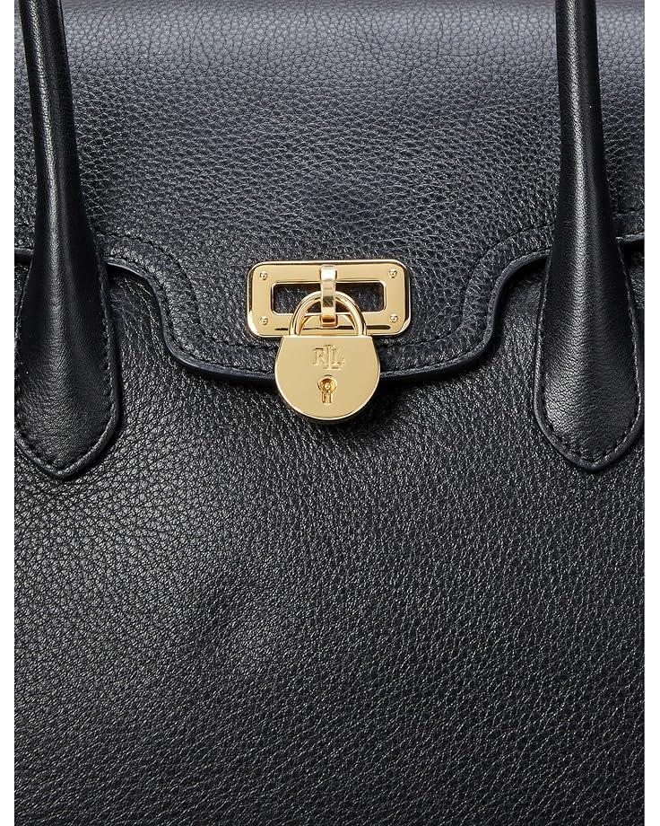 Lauren Ralph Lauren Pebbled Leather Large Tanner Satchel Product Image