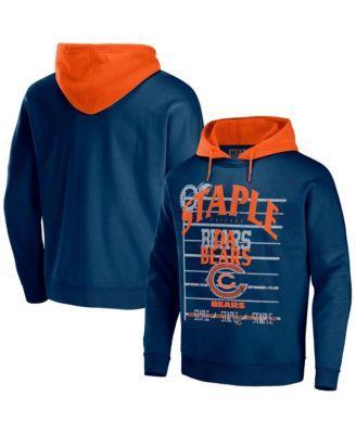 Mens Nfl X Staple Navy Chicago Bears Oversized Gridiron Vintage-Like Wash Pullover Hoodie Product Image