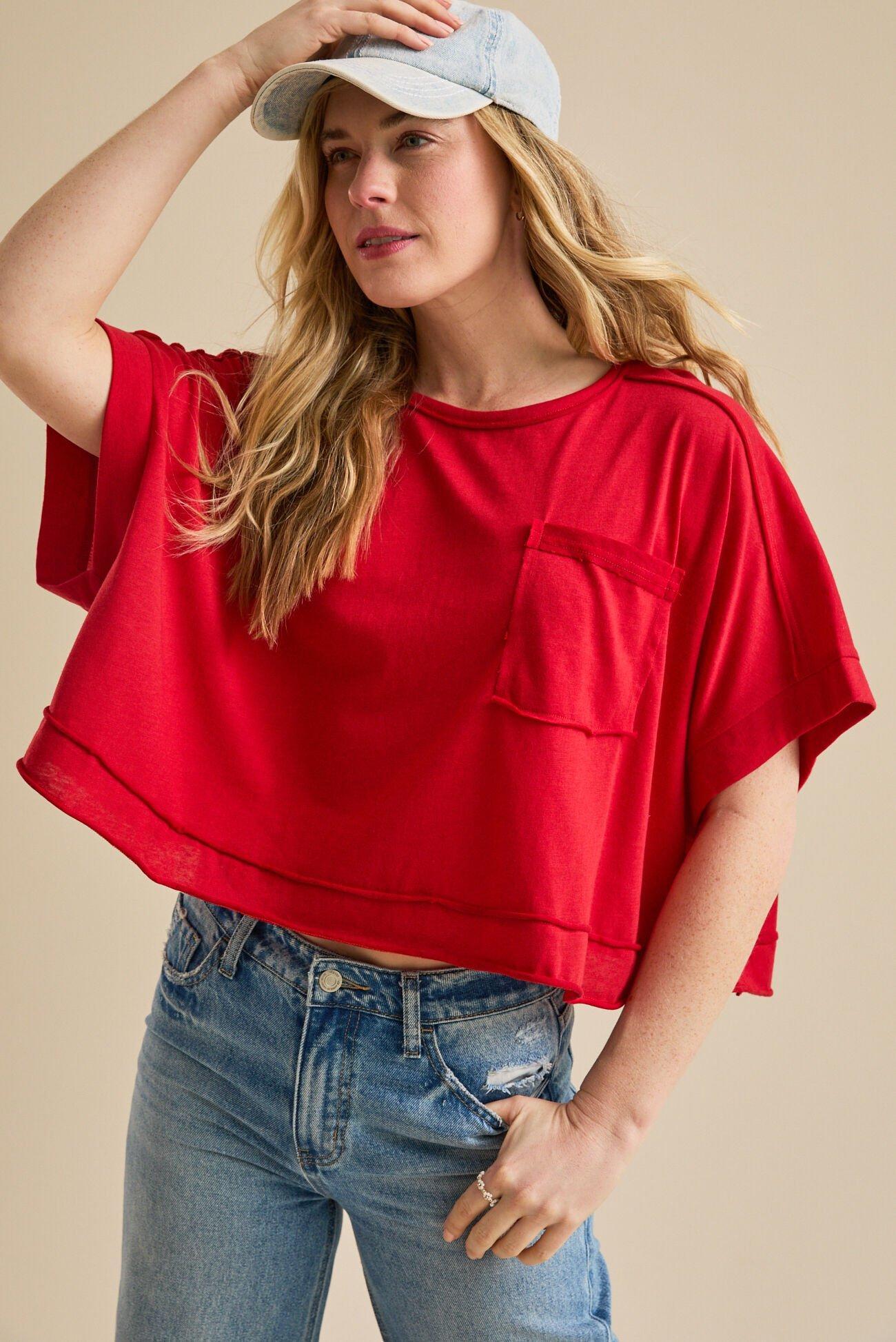 Khani Boxy Pocket Tee Product Image