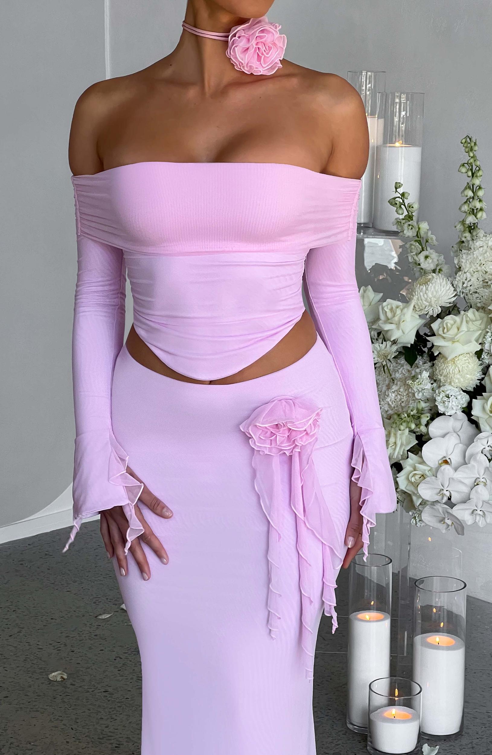 Deema Maxi Skirt - Pink Product Image