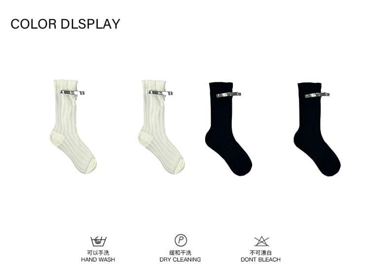 Bow Detail Socks / Set Product Image
