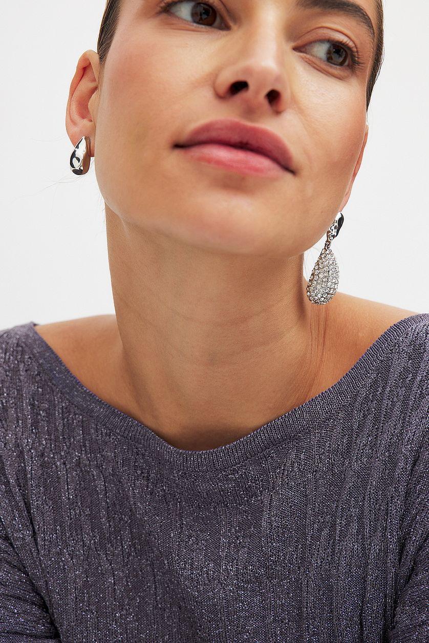 Encrusted Earrings Product Image