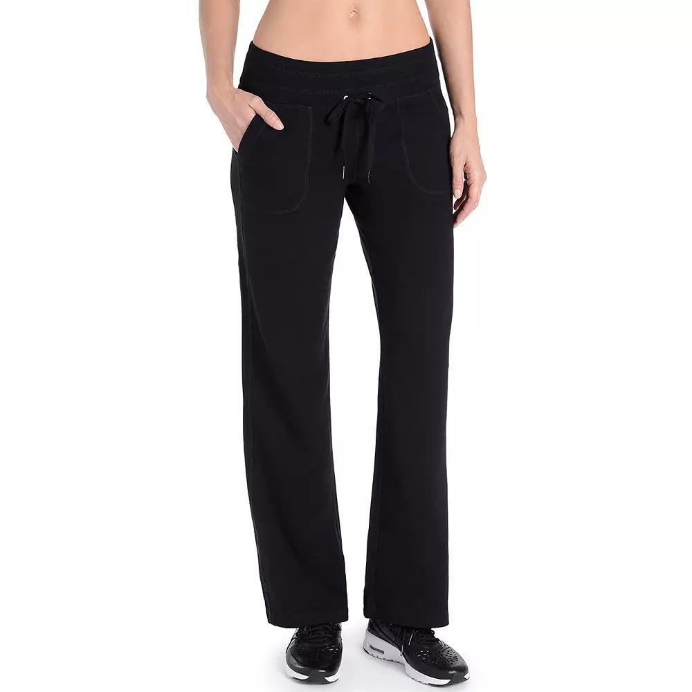Women's Danskin Drawstring Lounge Pants, Size: Small, Rich Black Product Image