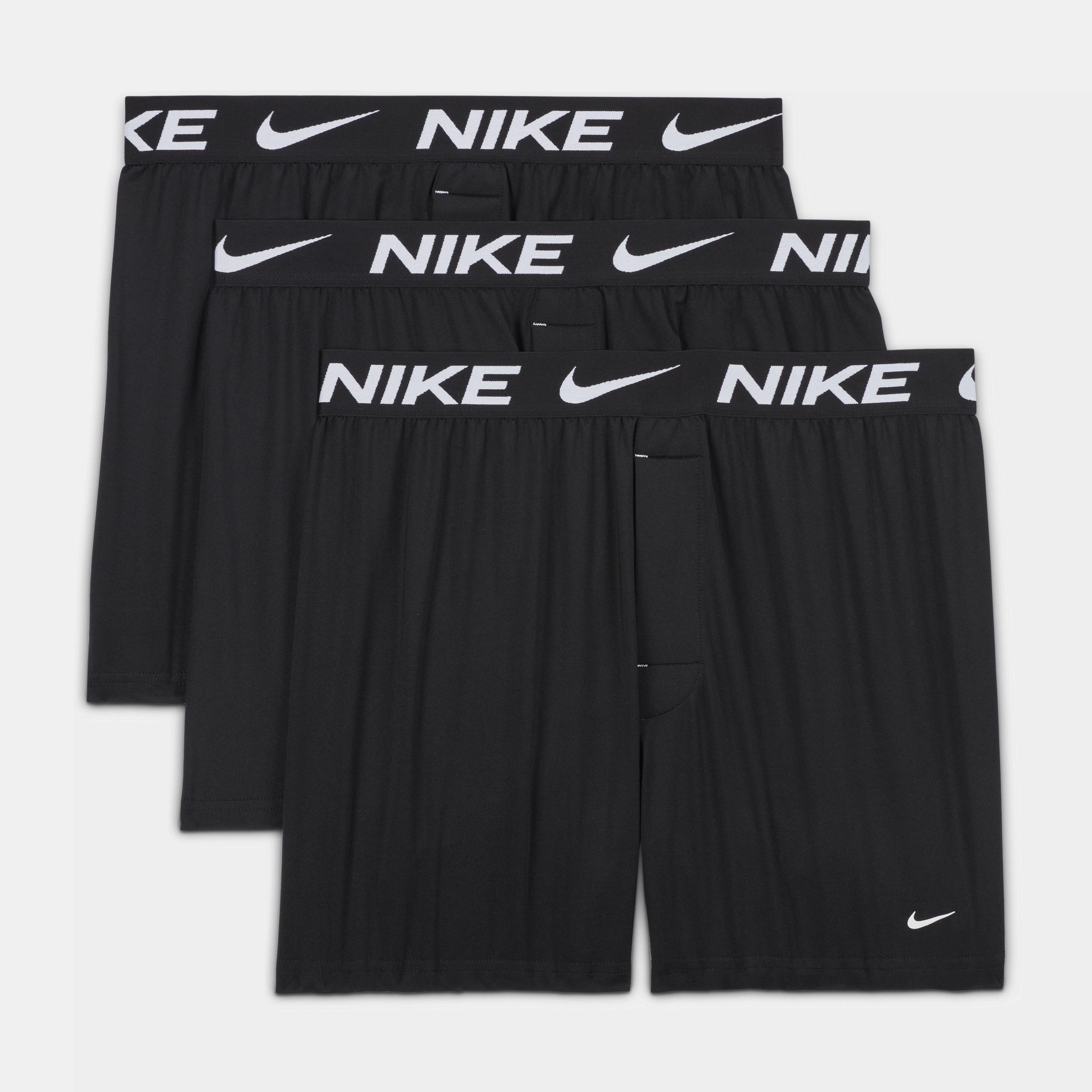 Men's Nike Dri-FIT Essential 3-Pack Boxers, Size: XXL, Black Product Image