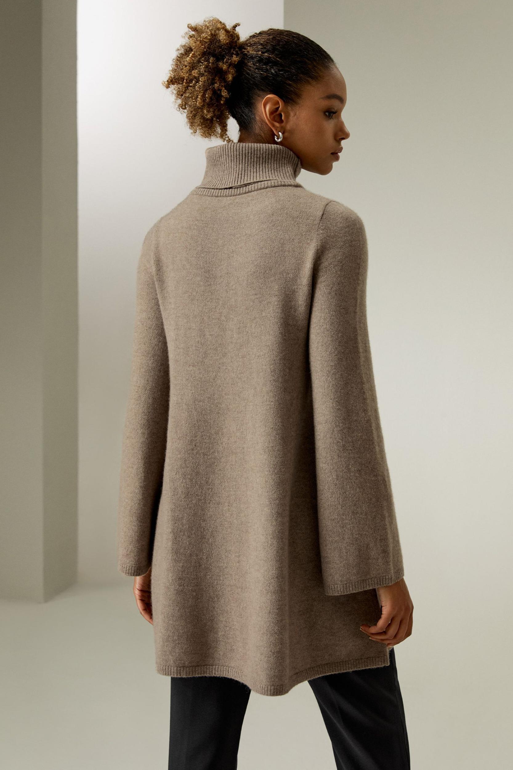 Pullover Mid-length Cashmere Sweater Product Image
