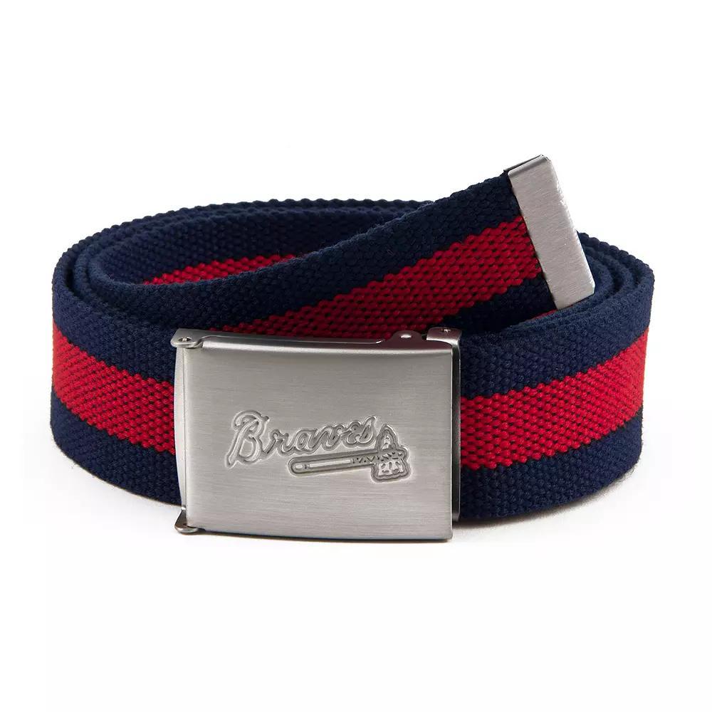 Men's Atlanta Braves Fabric Belt, Team Product Image