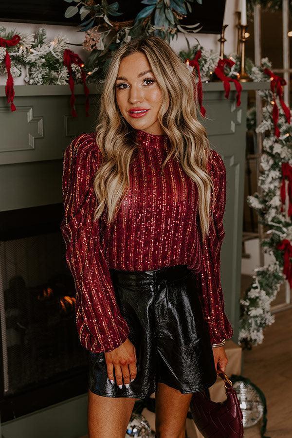Midnight Mantra Sequin Top Product Image