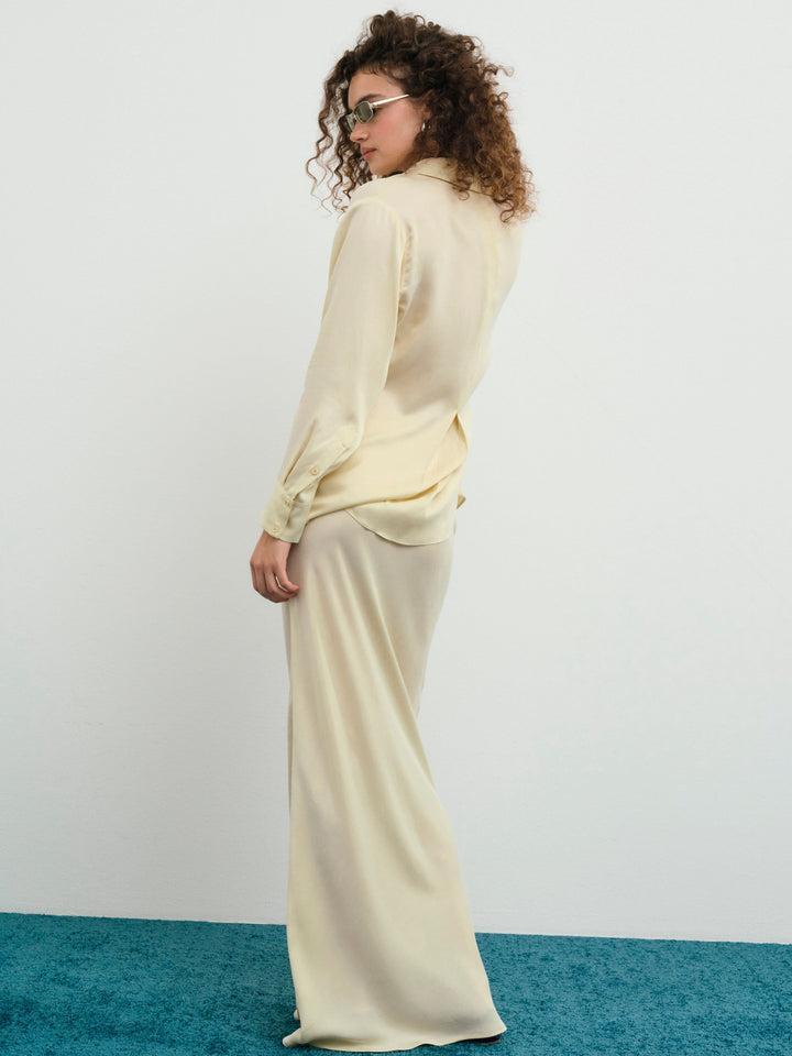 Clarabell Maxi Skirt — Yellow Product Image