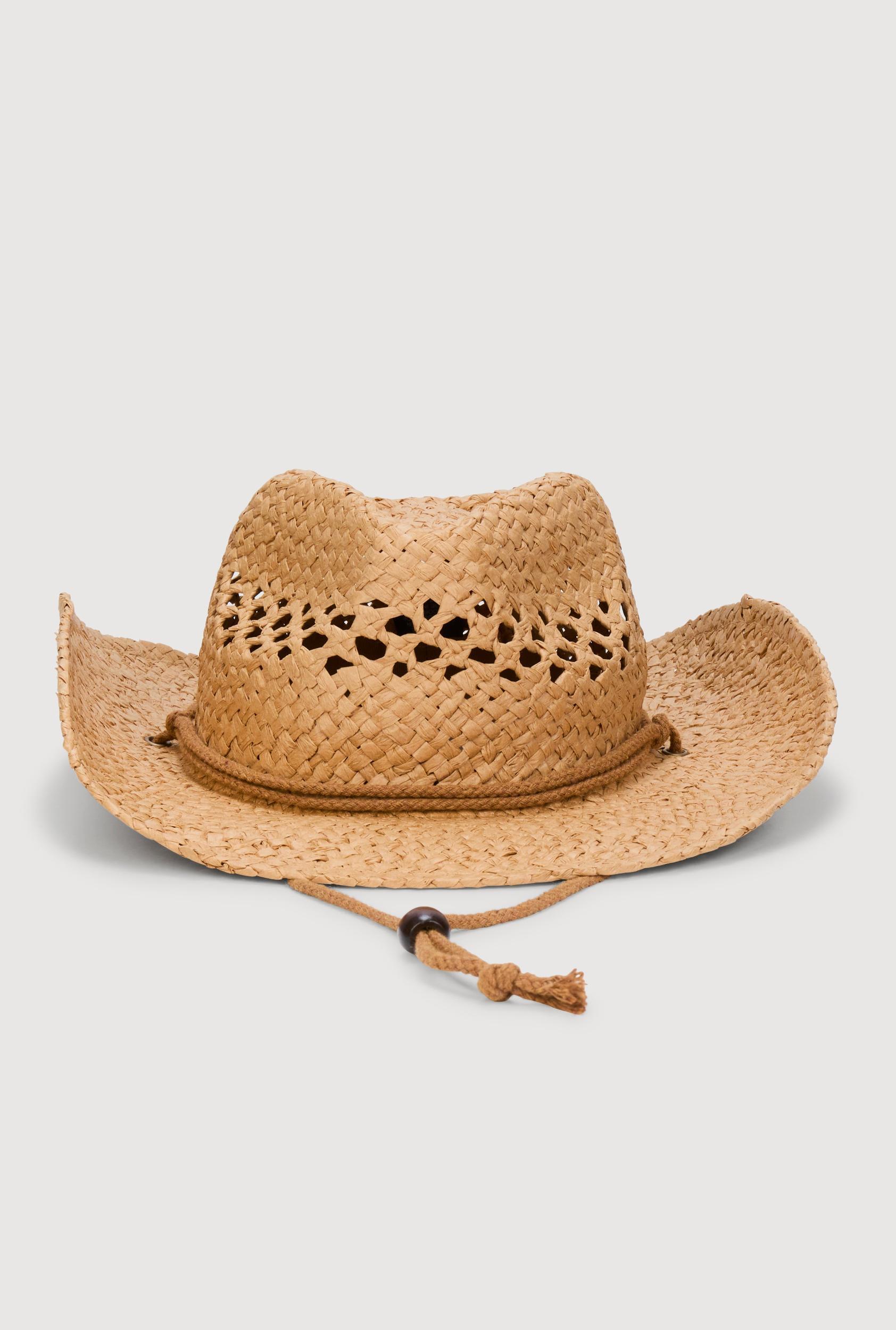 Woven Straw Cowboy Hat Female Product Image