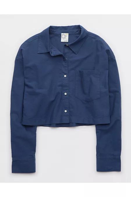 OFFLINE By Aerie Cropped Button Up Shirt Women's Product Image
