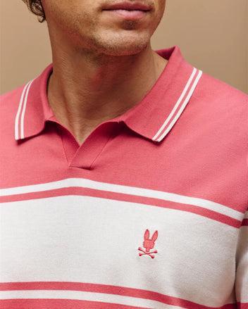 MENS ZAVIAN STRIPE KNIT POLO - MT0400055 Product Image