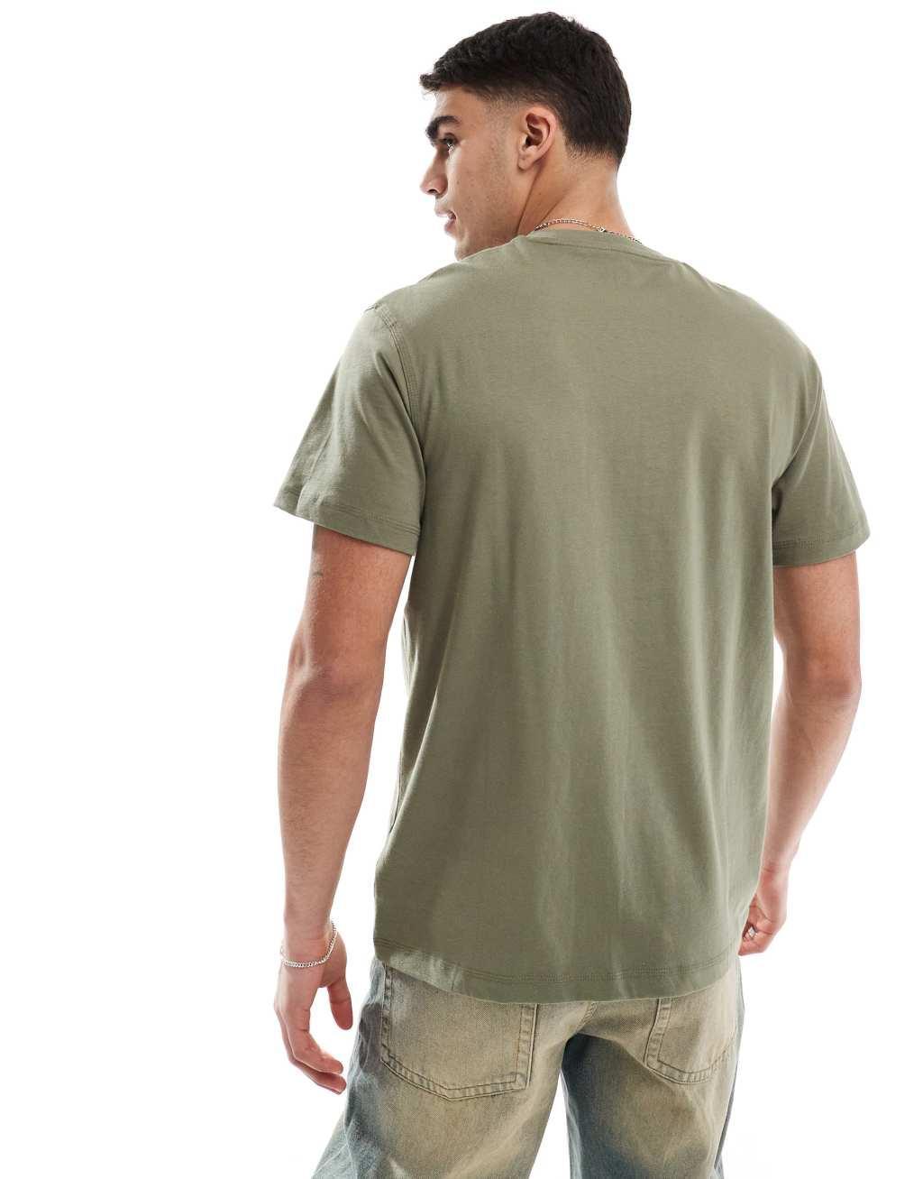 Lee workwear relaxed fit t-shirt in olive green Product Image
