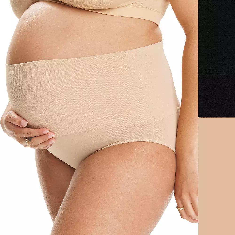 Maternity Motherhood 2 pack Seamless Shaper Brief Panty Set, Womens Product Image