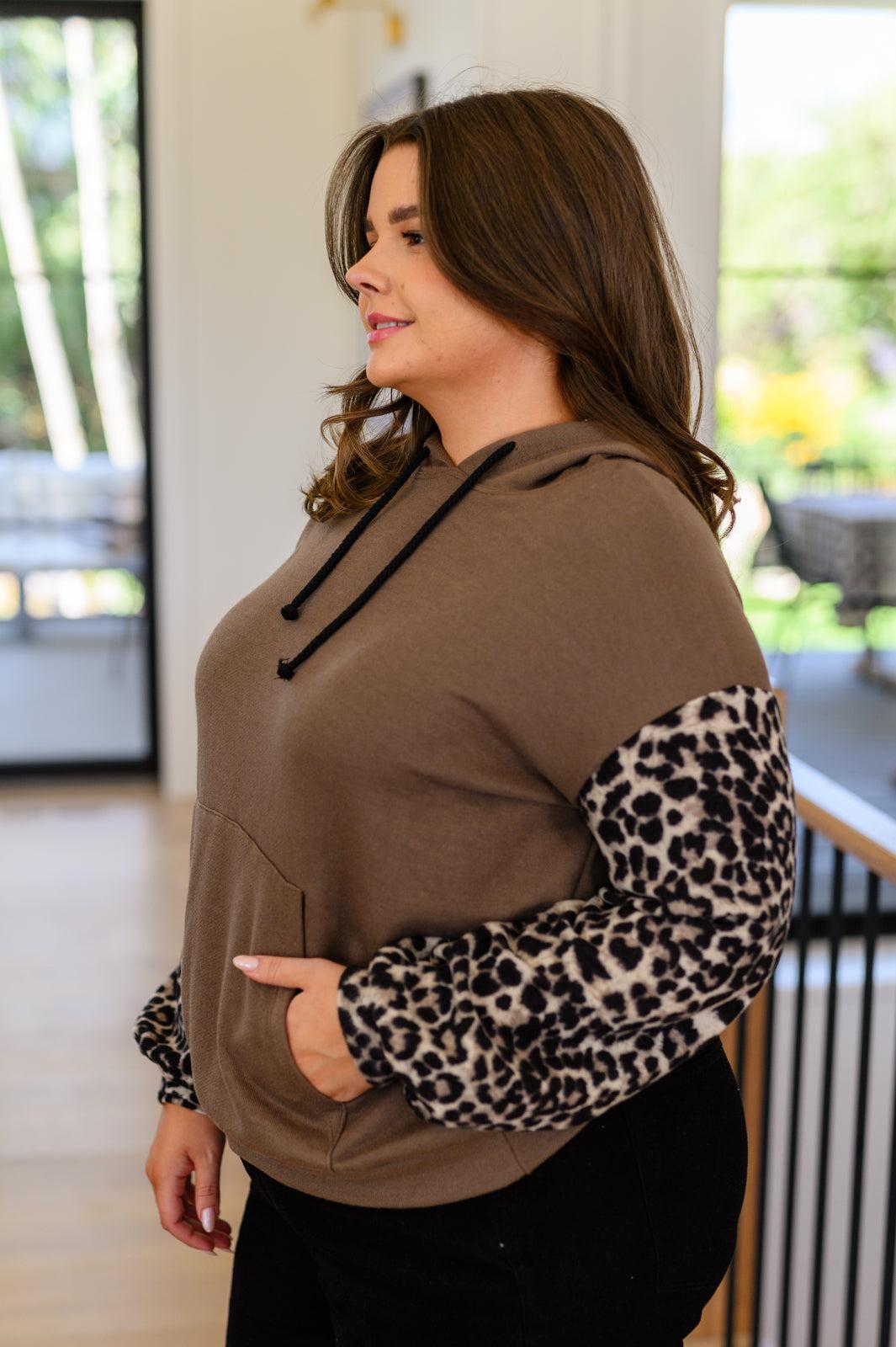 Here And There Leopard Print Hoodie (Online Exclusive) Product Image
