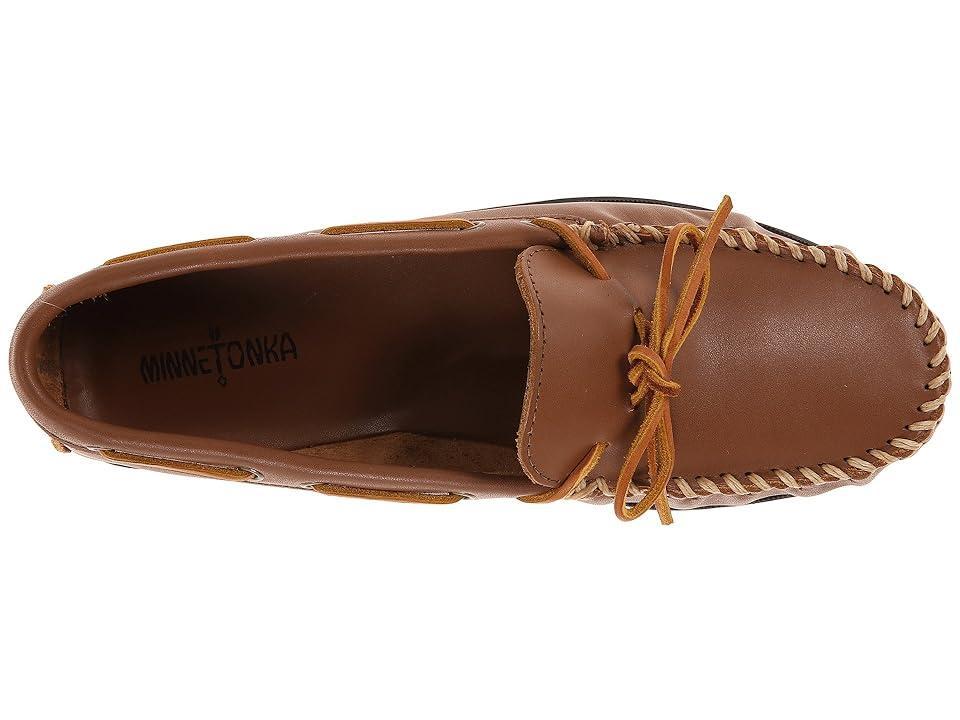 Minnetonka Camp Mocc (Maple Smooth Leather) Men's Slippers Product Image