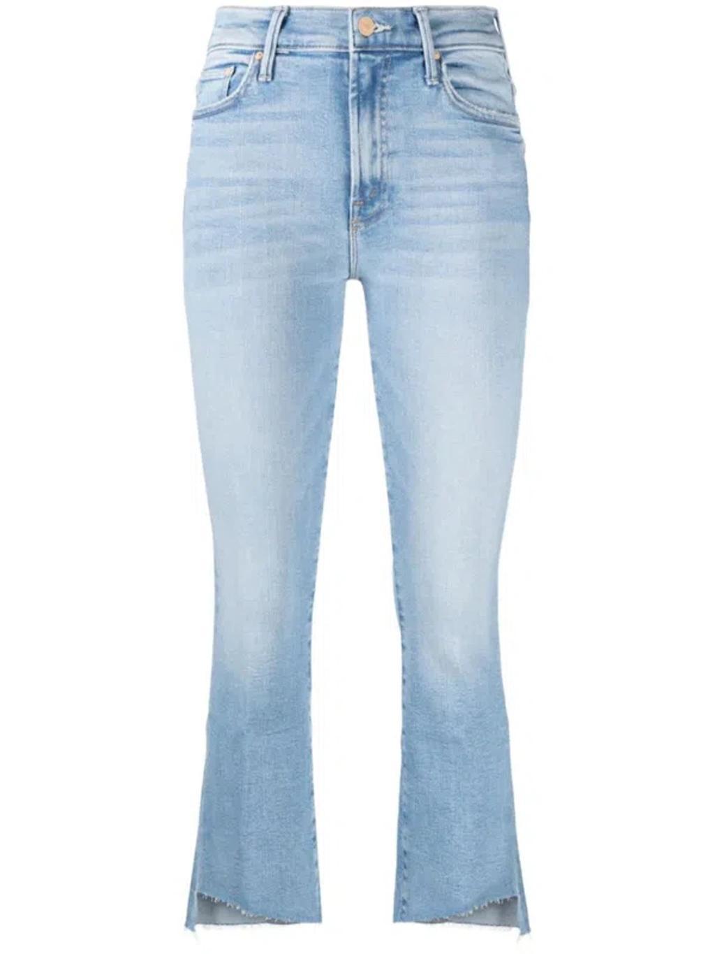 Mother The Insider High Rise Crop Step Fray Bootcut Jeans in Limited Edition Product Image
