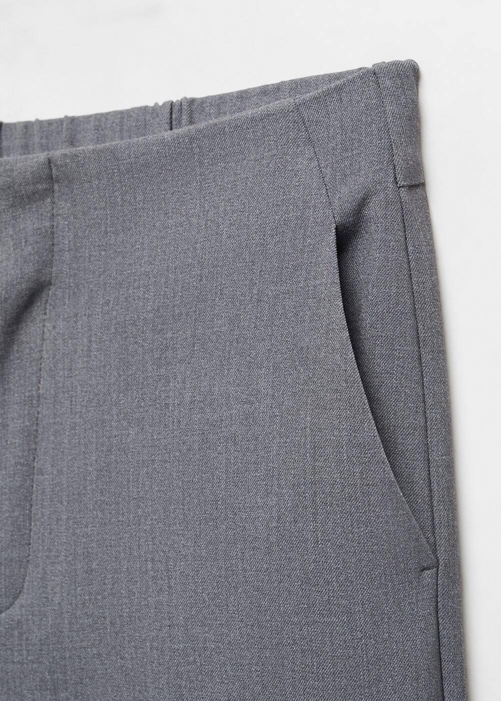 Mango zip side straight leg pants Product Image