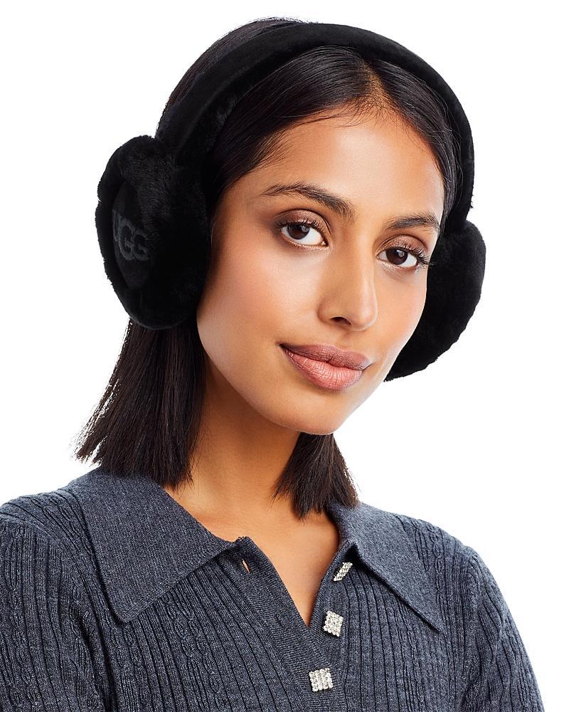 Embroidered Logo Shearling Earmuffs Product Image