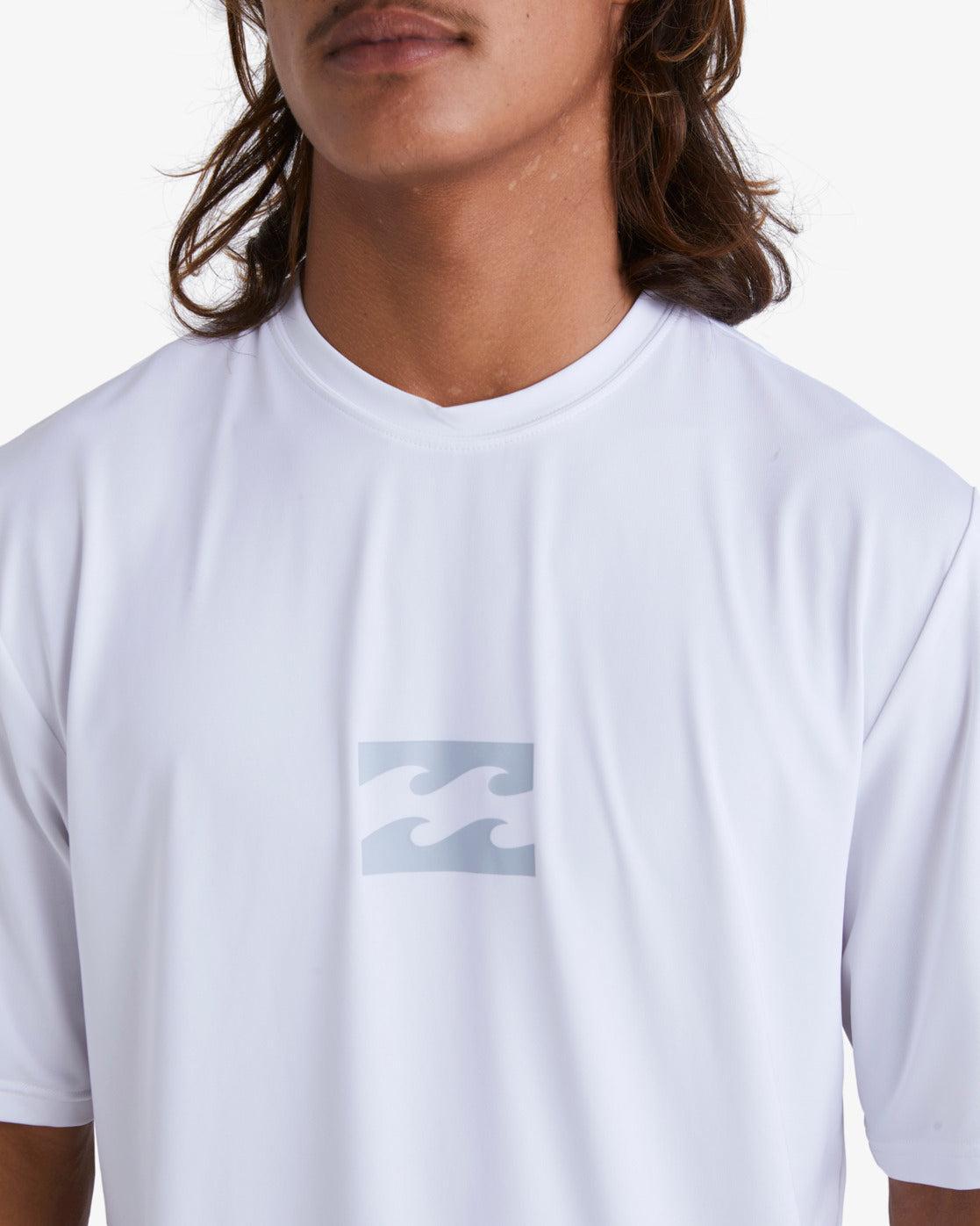 All Day Wave Loose Fit Short Sleeve Surf Tee - White Male Product Image