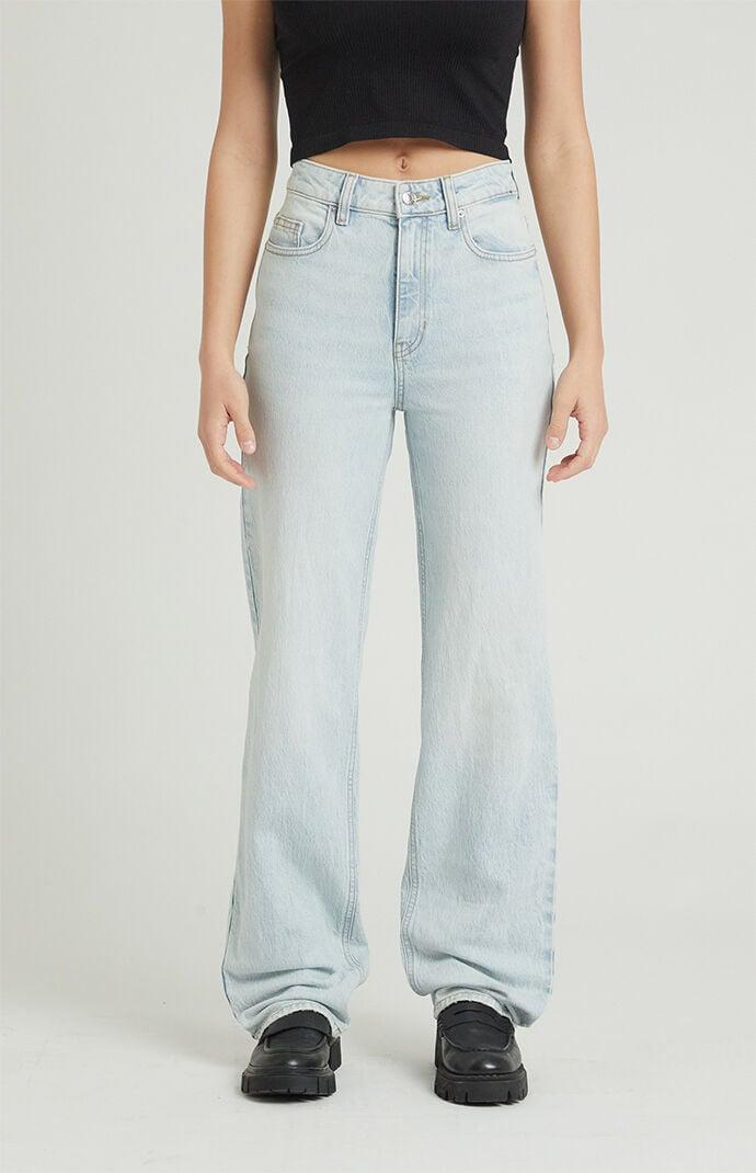 Women's Stretch Light Indigo '90s Boyfriend Jeans Product Image