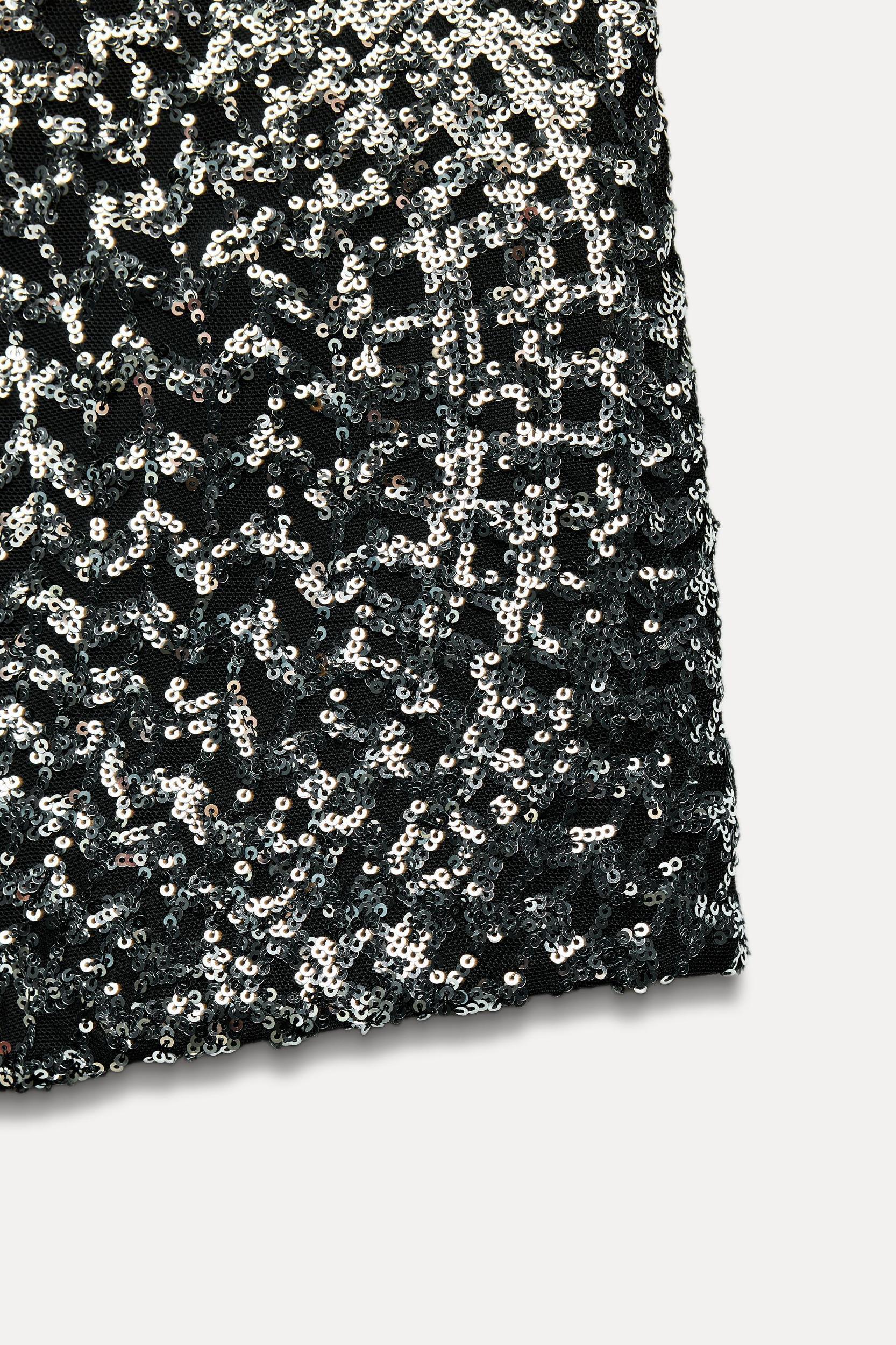SEQUIN HIGH WAISTED SHORTS Product Image
