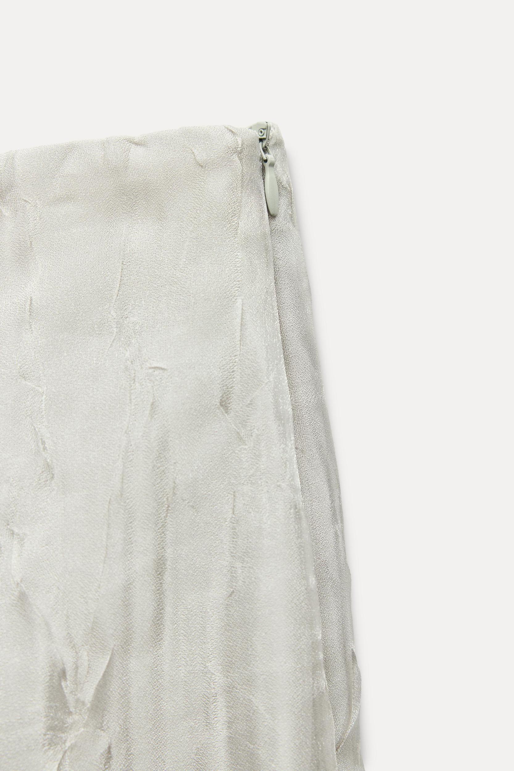 WRINKLED EFFECT ORGANZA PANTS Product Image