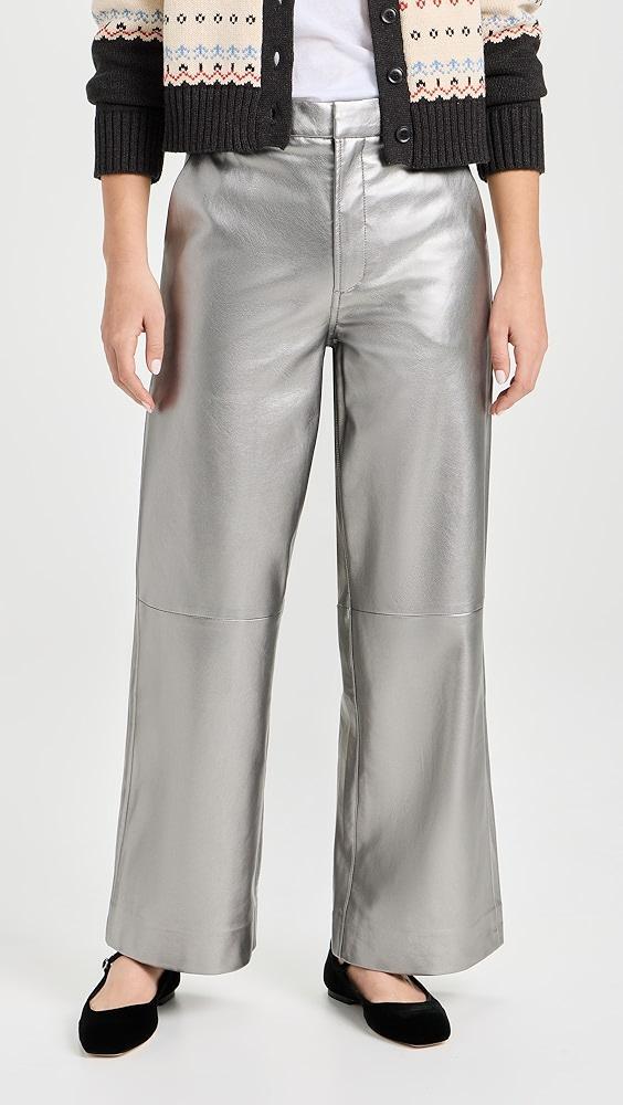 Joe's Jeans Mia Vegan Leather Crop Trousers | Shopbop Product Image