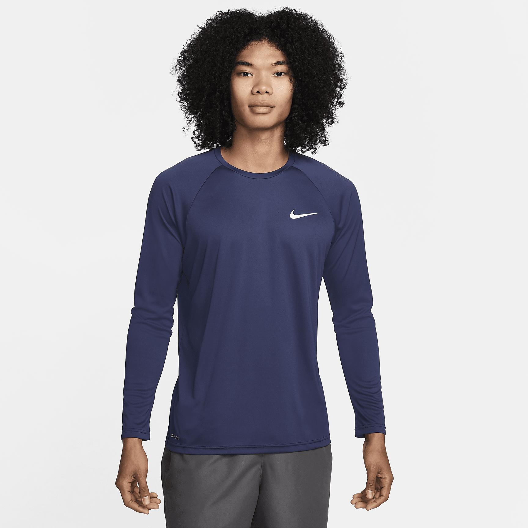 Nike Men's Essential Long-Sleeve Hydroguard Swim Shirt Product Image