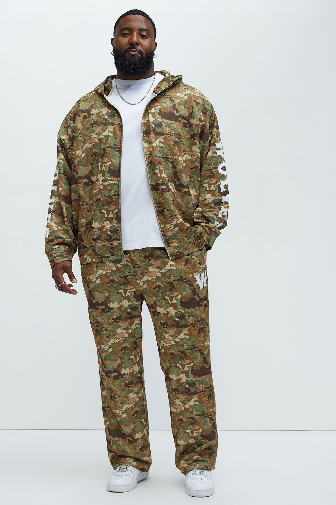 Wolves Straight Camo Sweatpants - Camouflage Product Image