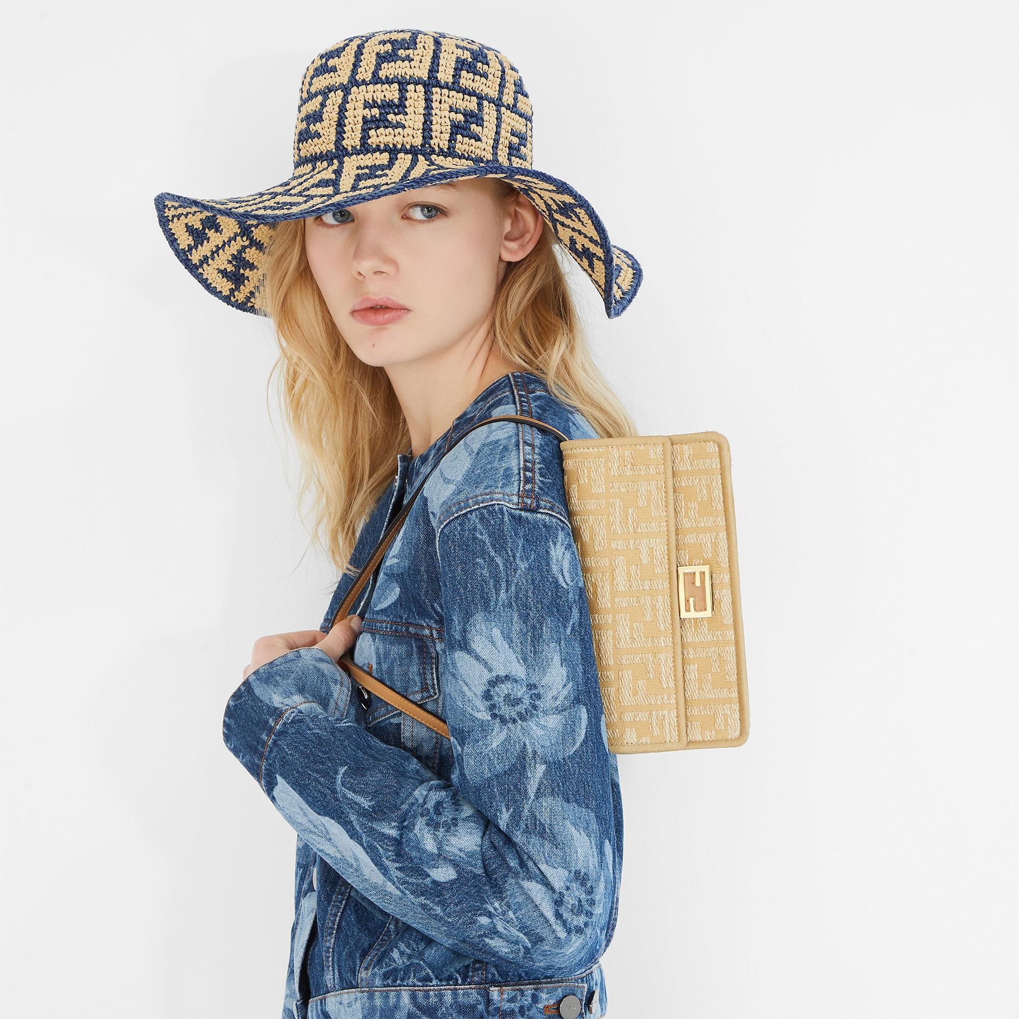 HatBlue viscose and cotton hat Product Image
