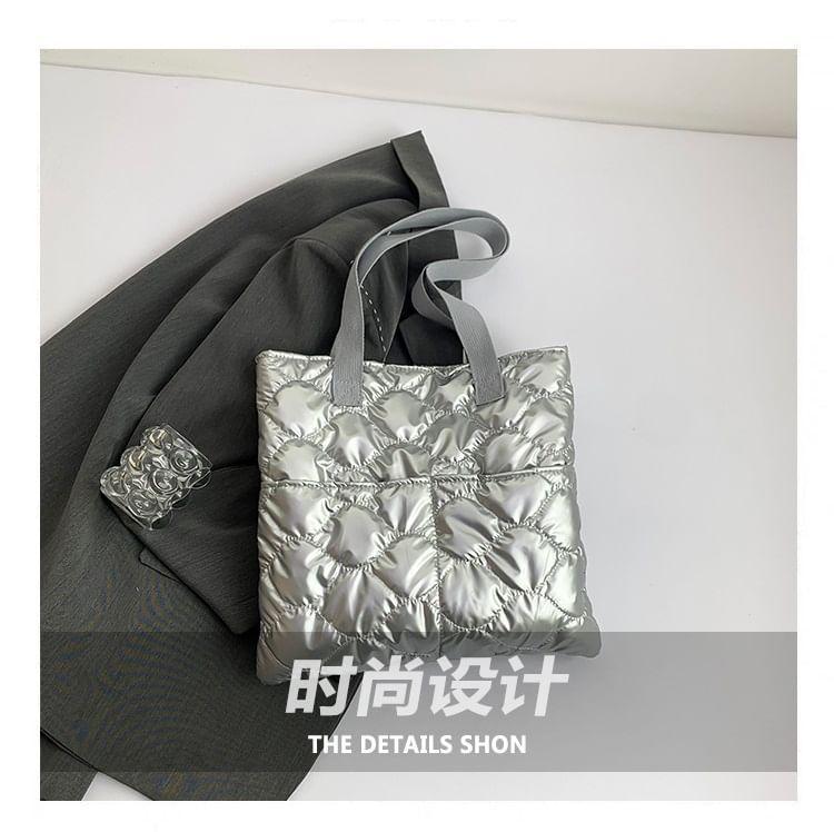 Plain Quilted Tote Bag Product Image