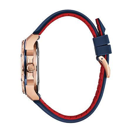 Bulova Mens Marine Star Automatic Gold Tone Stainless Steel Bracelet Watch - 97A174 Product Image