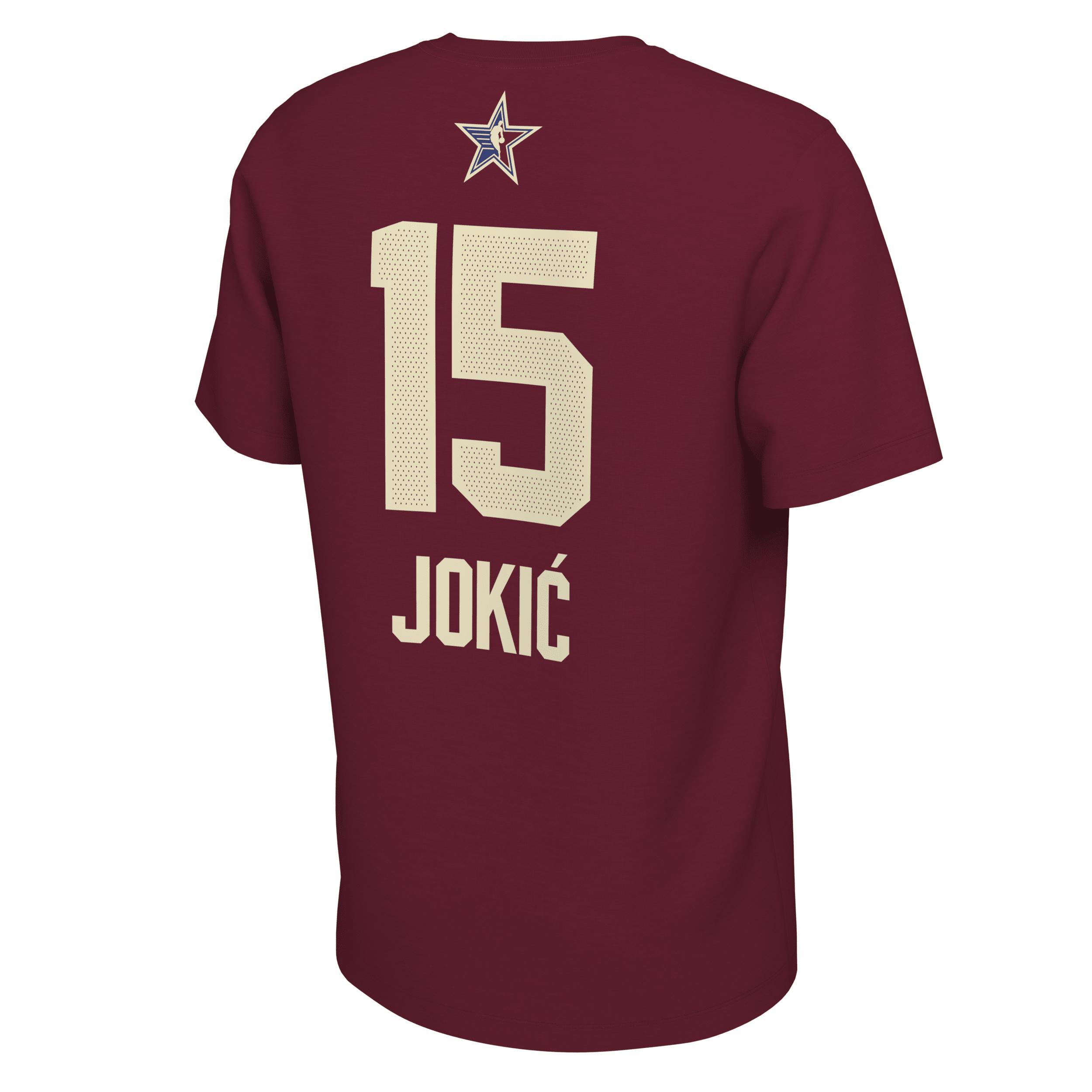 Nike Mens Nikola Jokic All-Star Week West 24 T-Shirt - White/Red Product Image