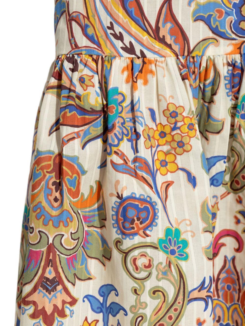 floral-print cotton maxi dress Product Image