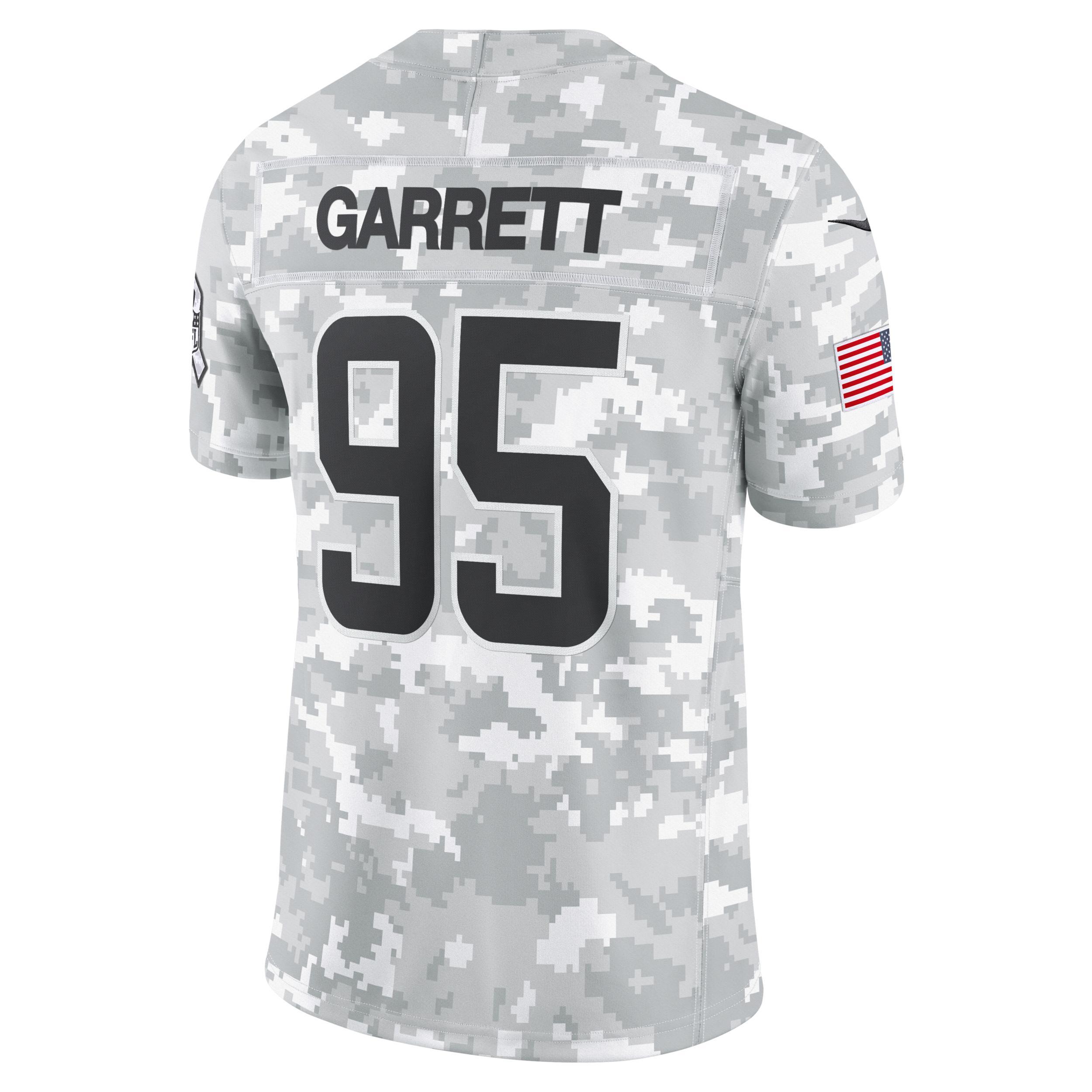 Men's Nike Myles Garrett Arctic Camo Cleveland Browns 2024 Salute to Service Limited Jersey, Size: 2XL, Team Product Image