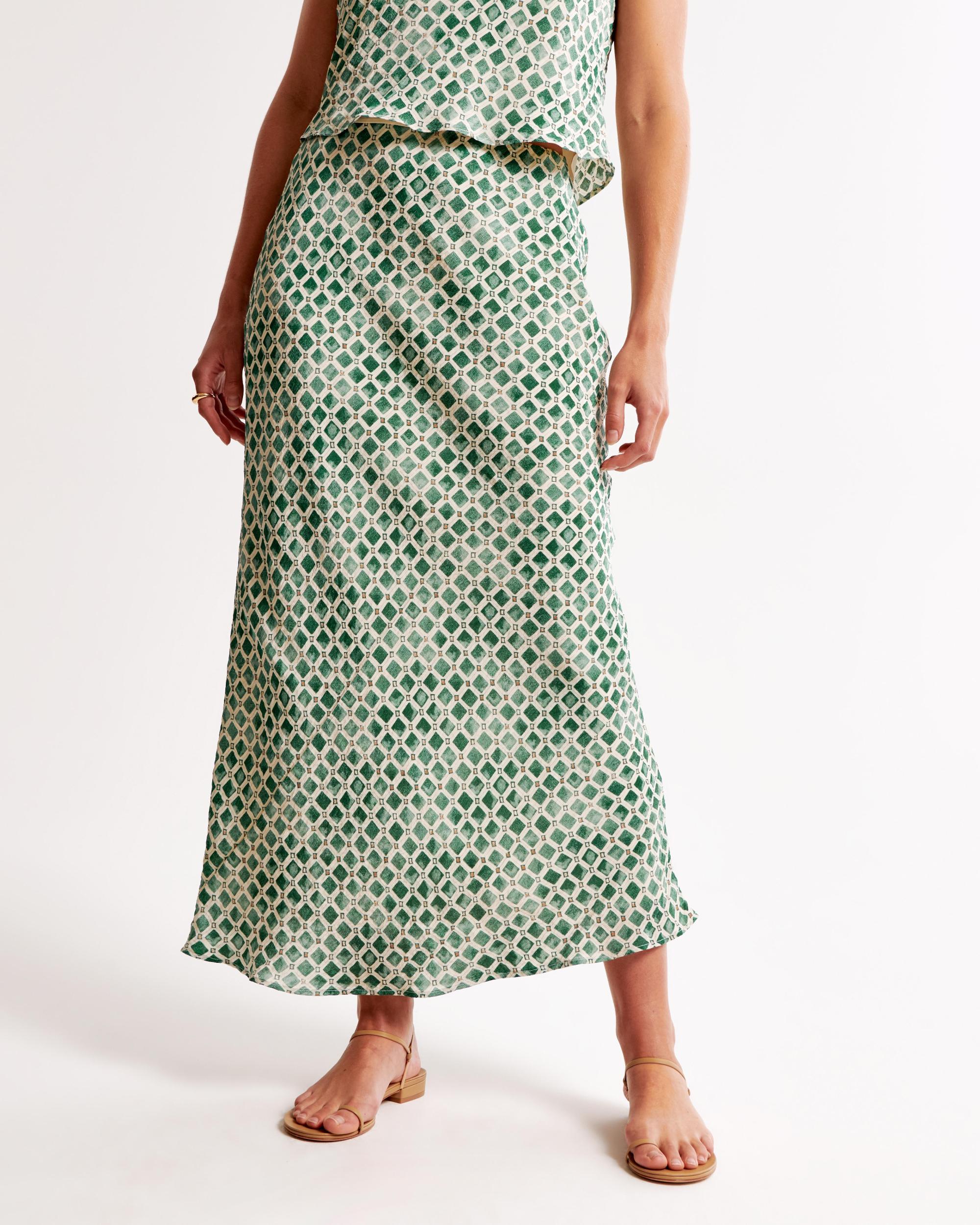 Crinkle Nylon Maxi Skirt Product Image