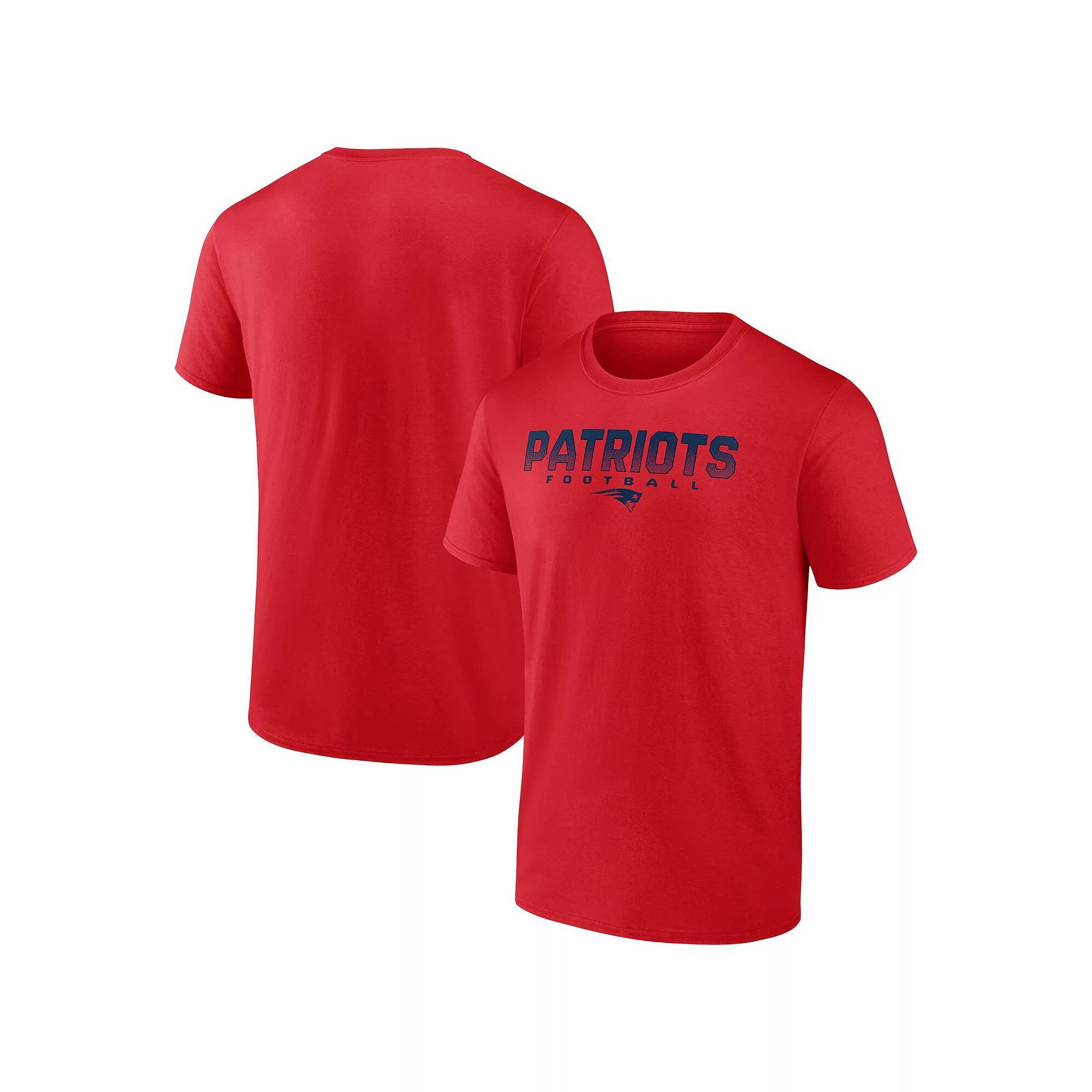 Men's Fanatics Heather Red New England Patriots Utility Player T-Shirt, Size: Large Product Image