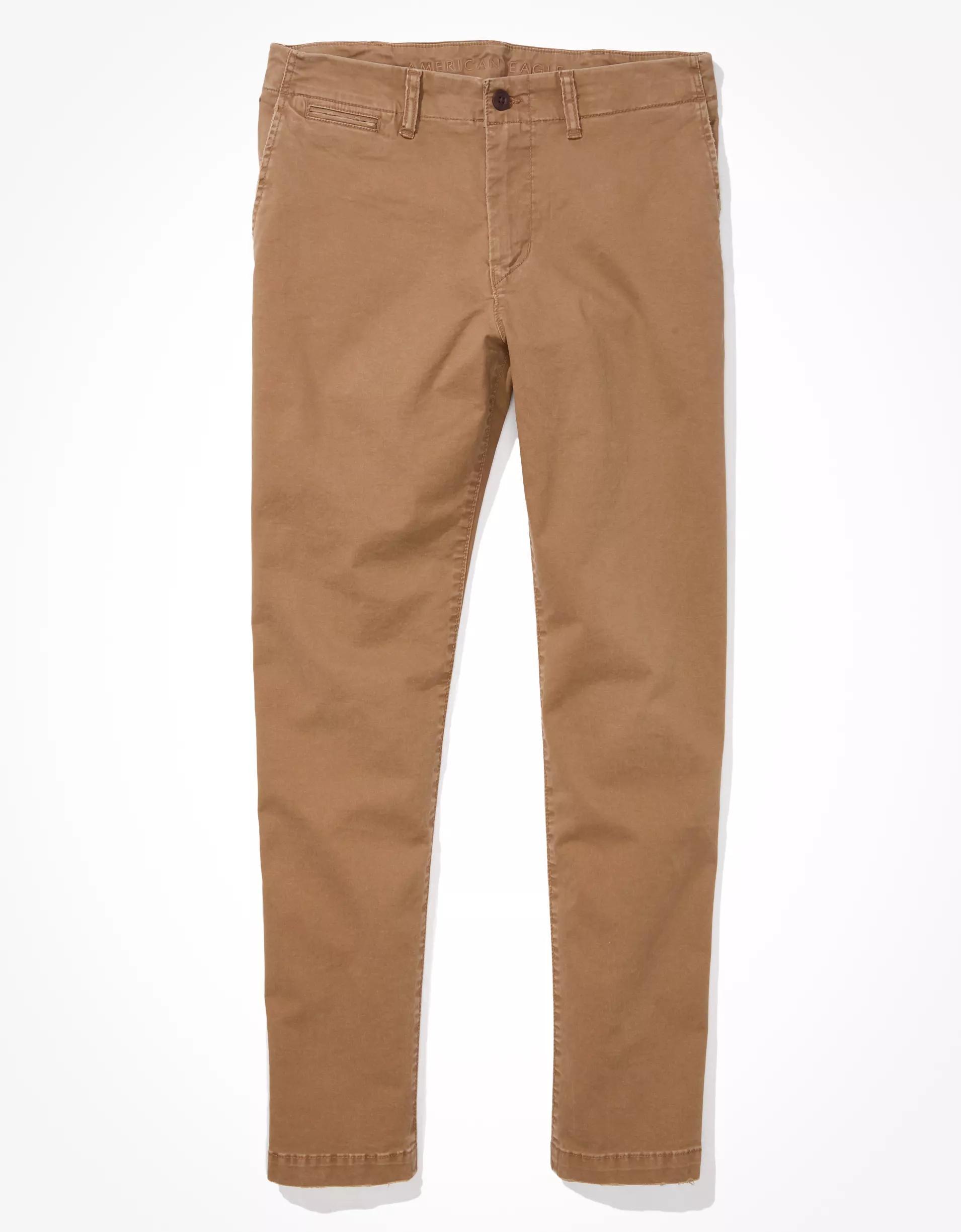 AE Flex Slim Straight Lived-In Khaki Pant Product Image