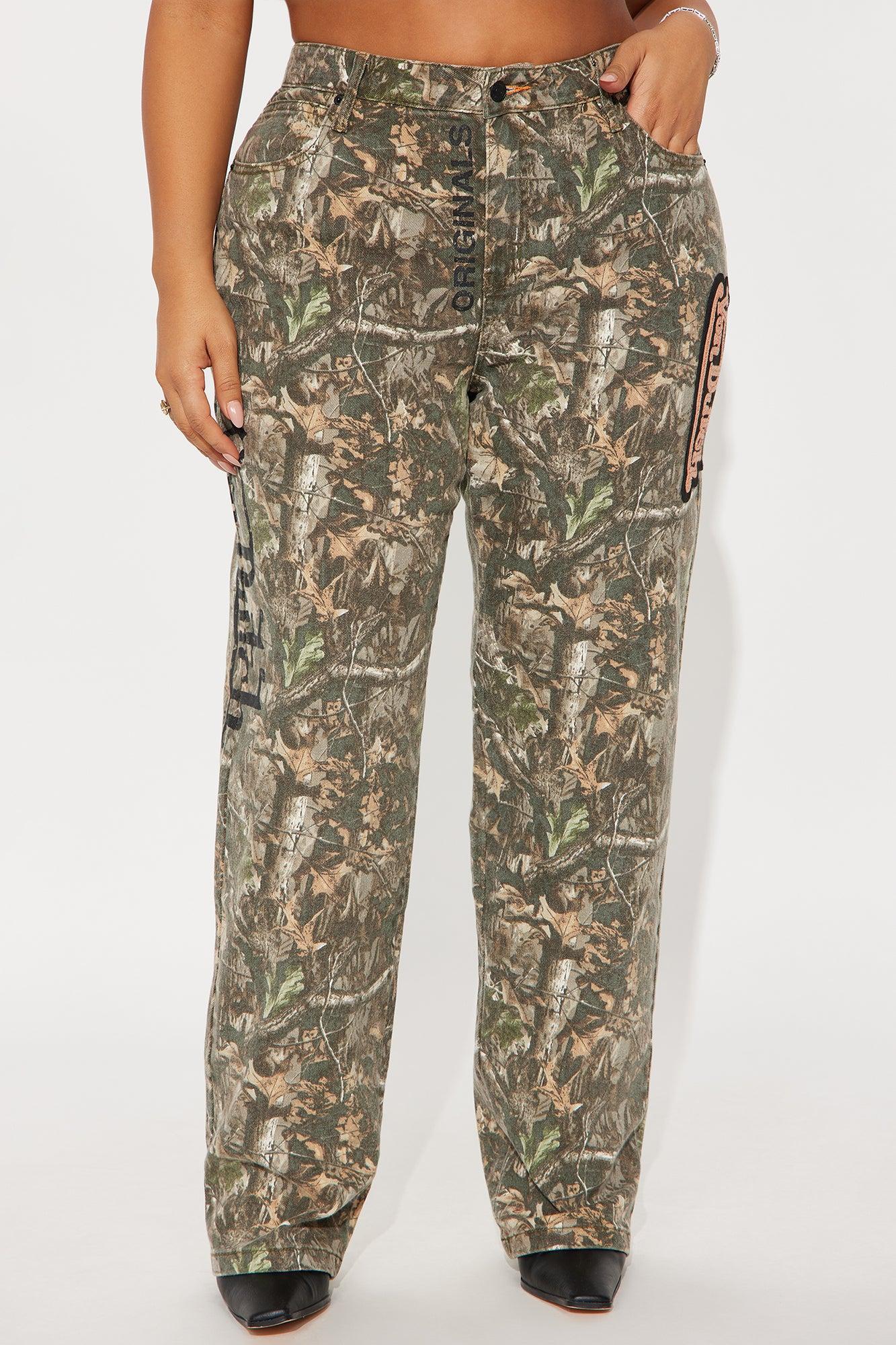 Von Dutch Camo Straight Leg Jeans - Camouflage Product Image