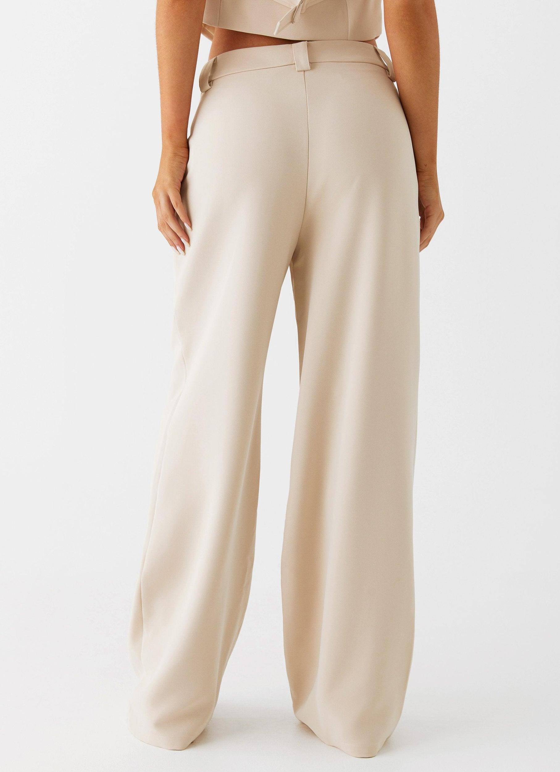 Midnight City Suit Pants - Beige Product Image