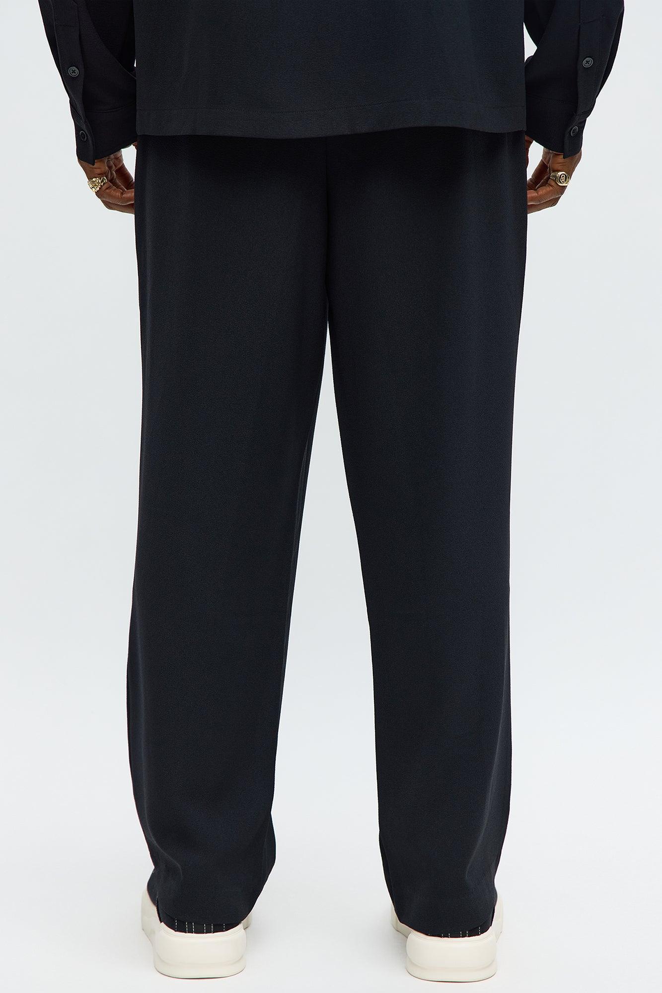 Golden Hour Baggy Elastic Waist Pant - Black Product Image