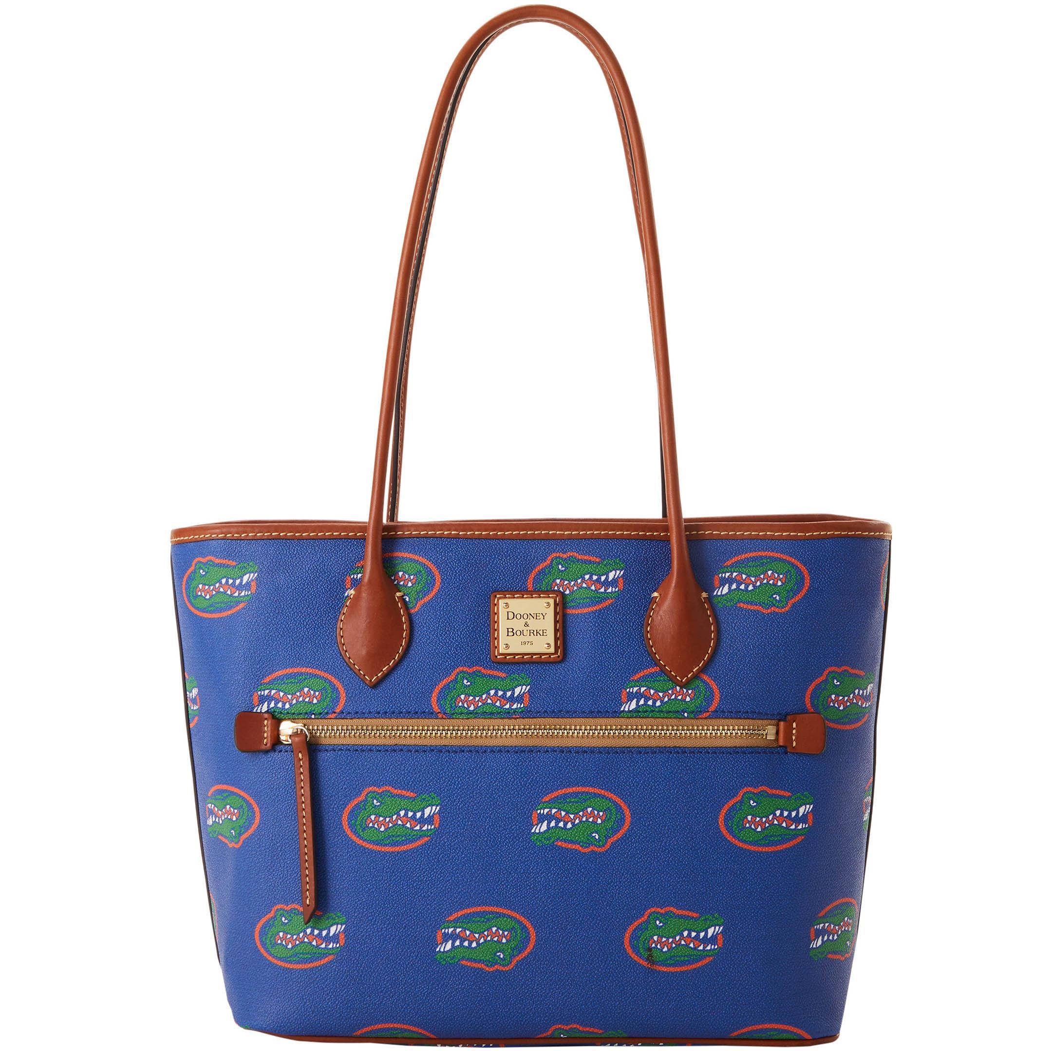 Dooney & Bourke Womens Collegiate University of Florida Coated Cotton Tote Shopping Bag in Blue Product Image