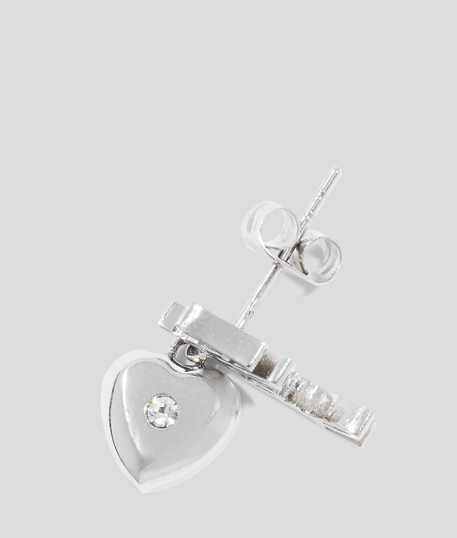KARL SIGNATURE HEART EARRING Product Image