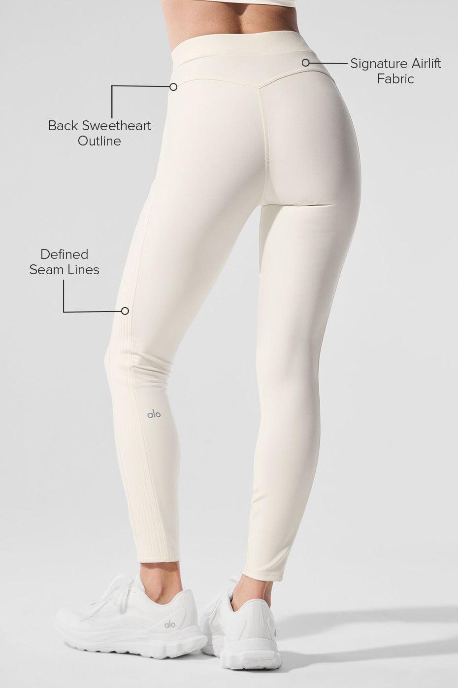 Airlift High-Waist 7/8 Turn It Up Legging - Ivory Product Image