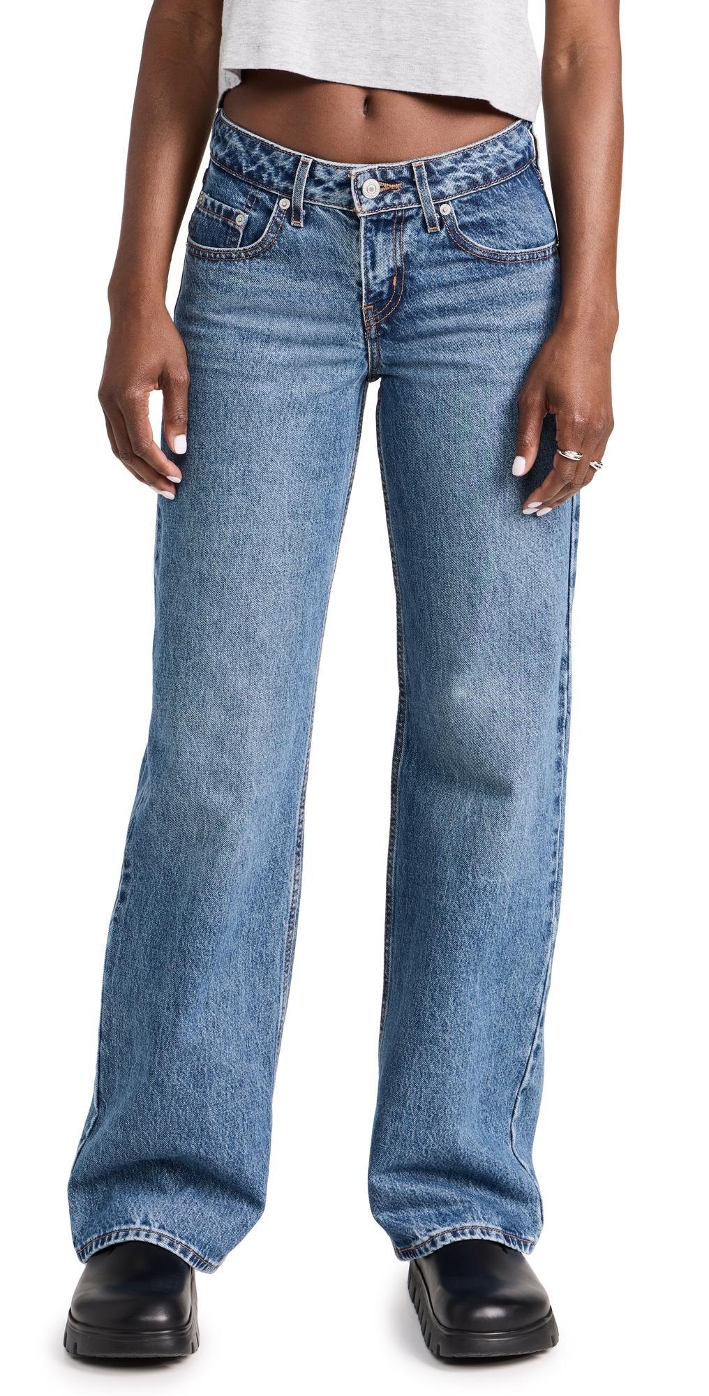 Levis Loose Low Rise Wide Leg Jeans in Real Recognize Real Product Image