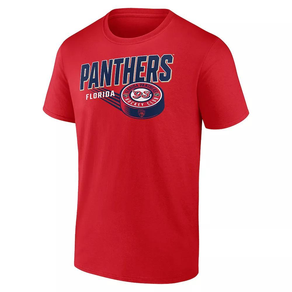 Men's Fanatics Florida Panthers NHL Biscuit Puck Tee, Size: XXL, Pnt Red Product Image