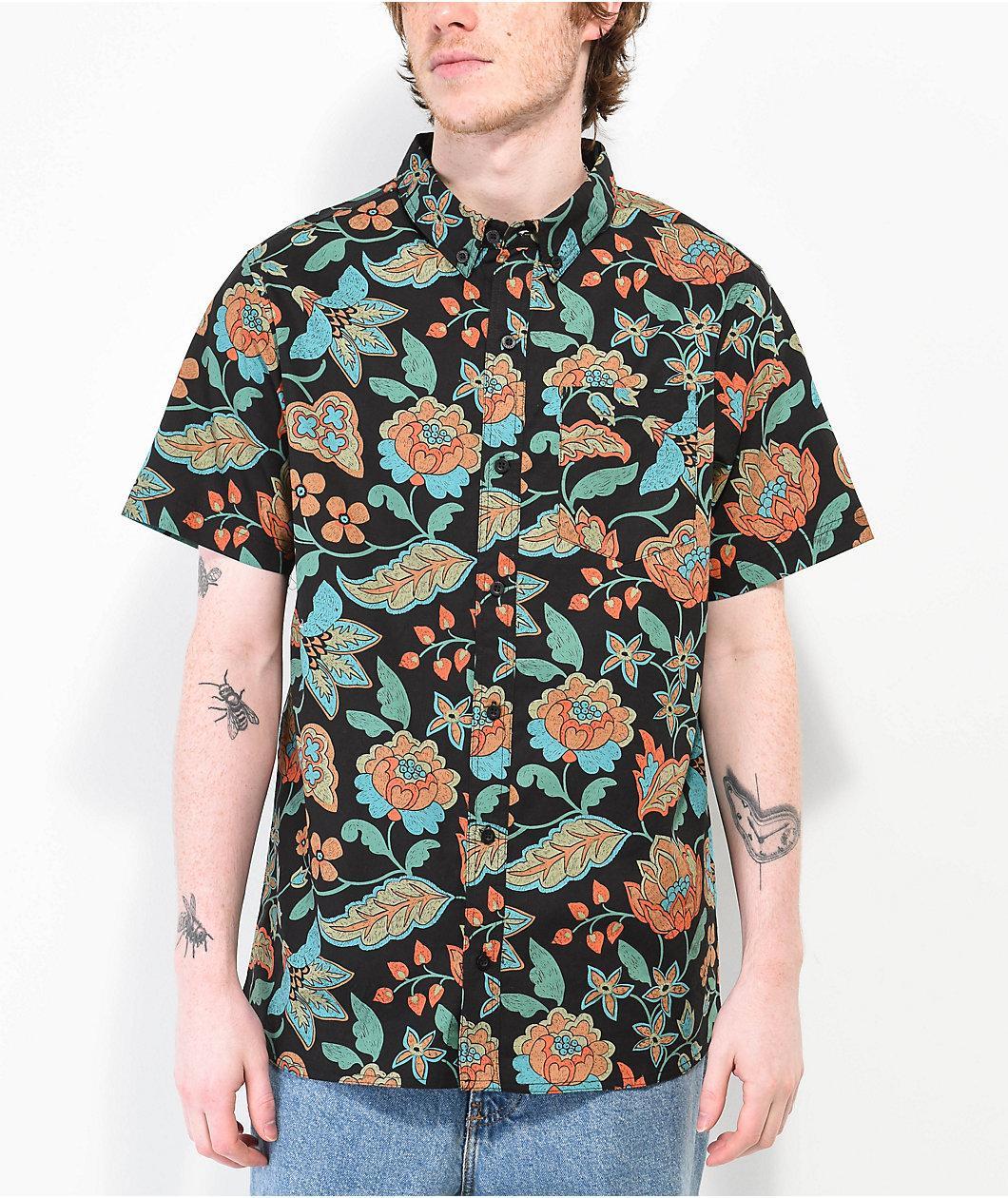 Empyre Otto Grandma Couch Black Woven Button Up Shirt Product Image