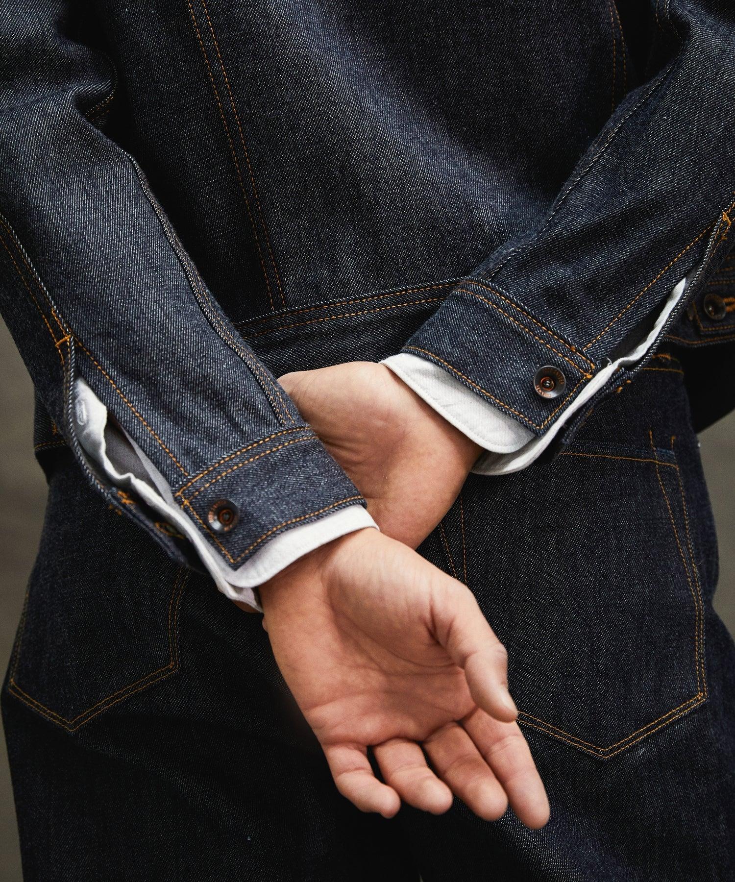 Made In USA Rigid Selvedge Denim Jacket in Indigo Product Image