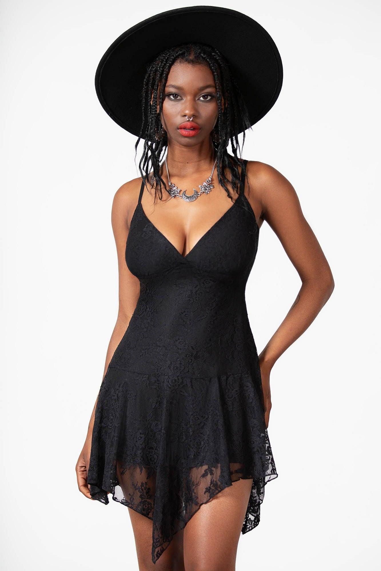 Moss Flower Lace Dress Female Product Image