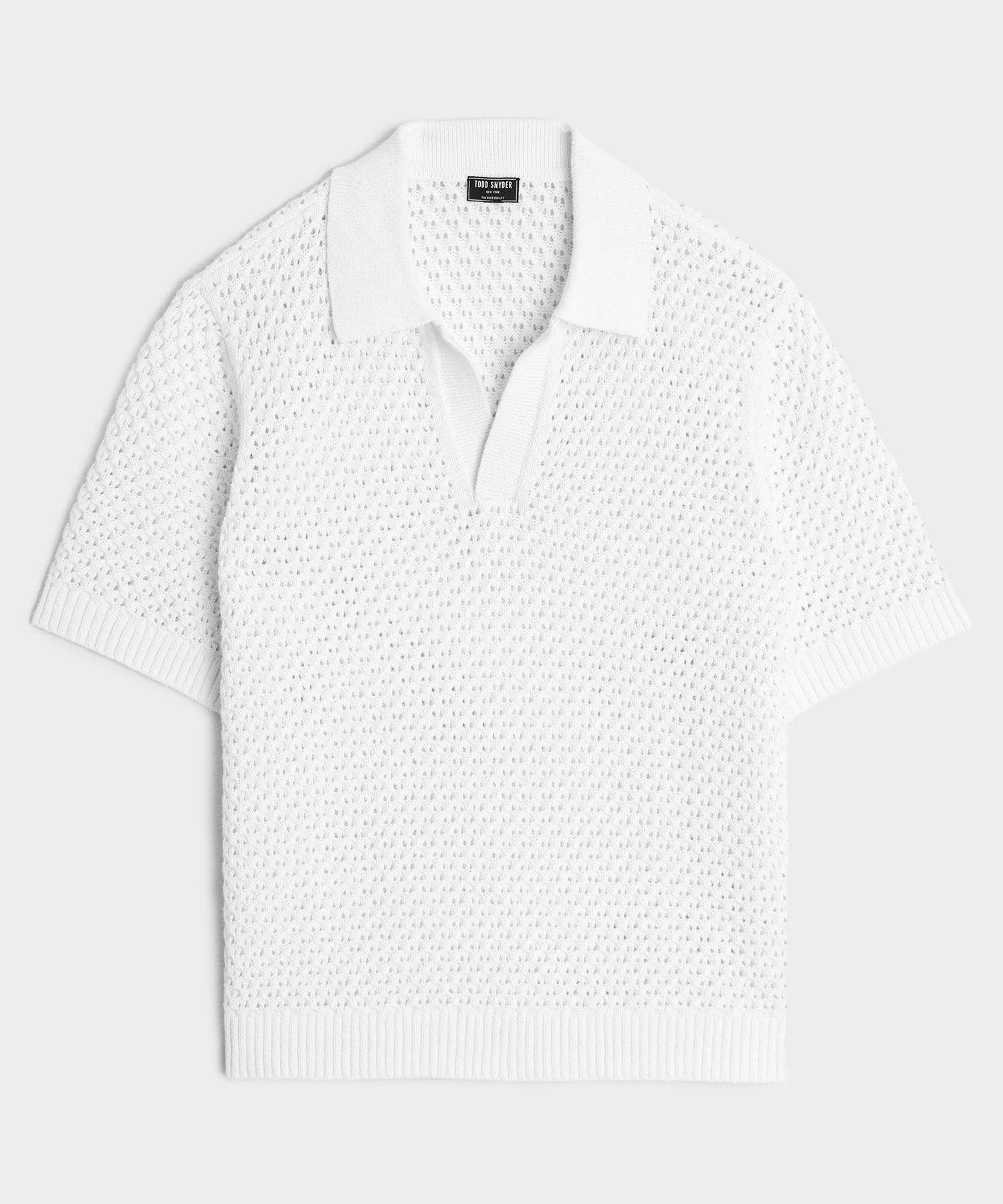 Relaxed Open-Knit Montauk Sweater Polo Product Image